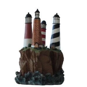 Nautical Lighthouse Island Set with 4 Cheese Spreader Knives Cardinal Inc.